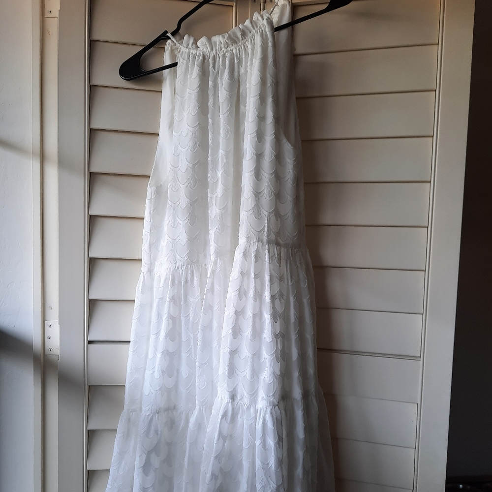 H&M White Shift Dress, XS